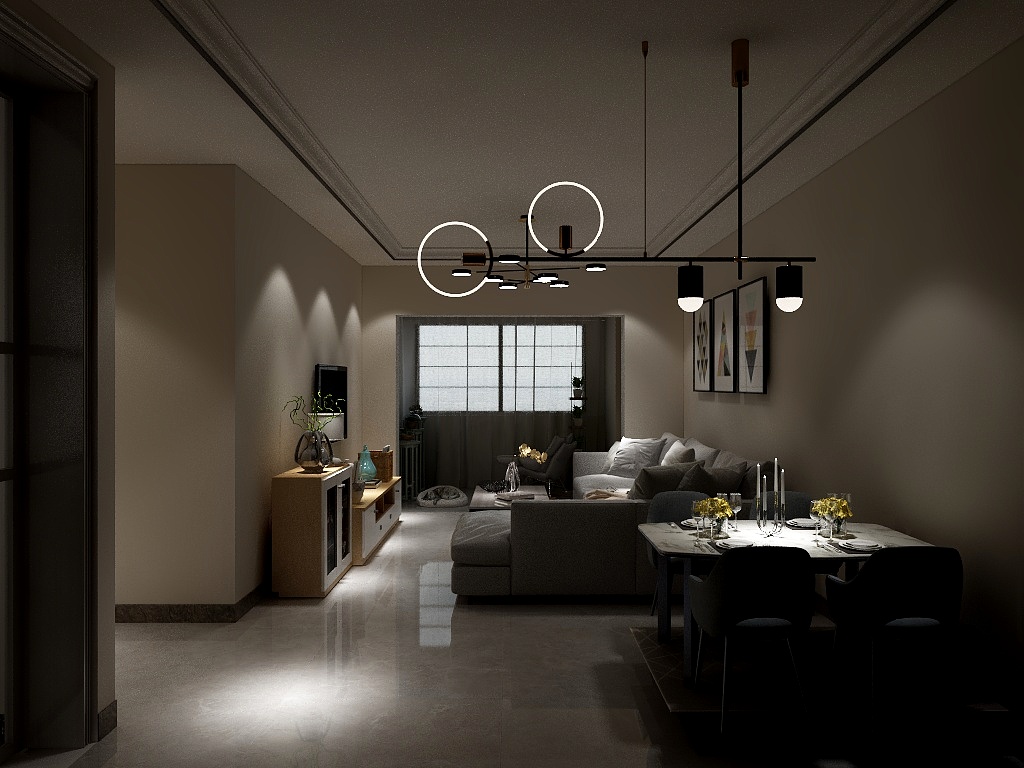 何自涵-德信海德公园83.00㎡A2’3室2厅1卫1厨何-装修设计方案