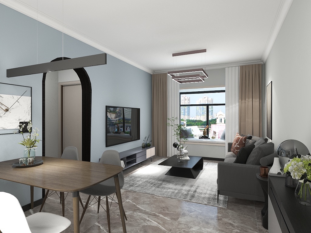 设计师聪颖-湖韵澜湾-奶油风-装修设计方案