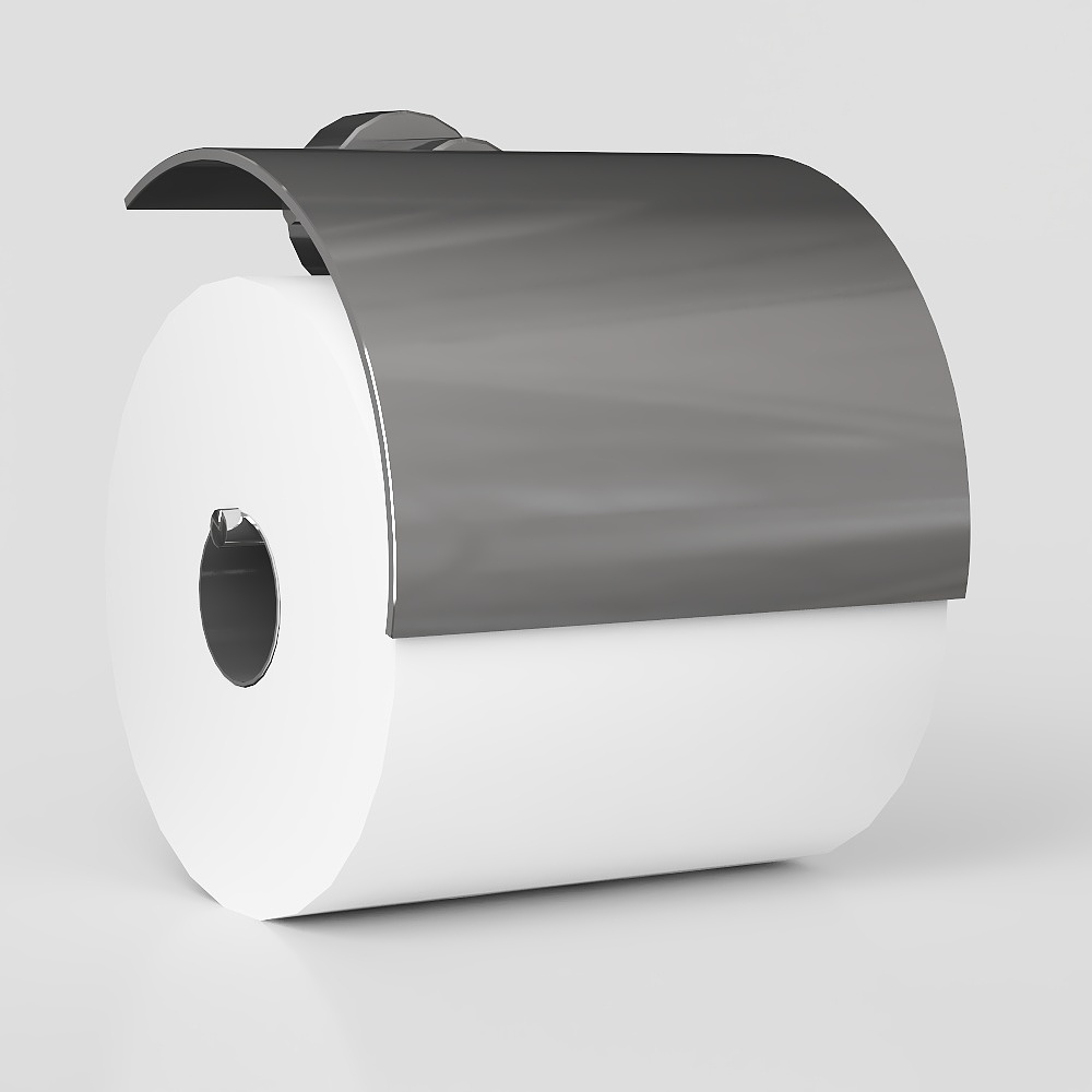 卫浴五金-现代纸巾盒-63D模型