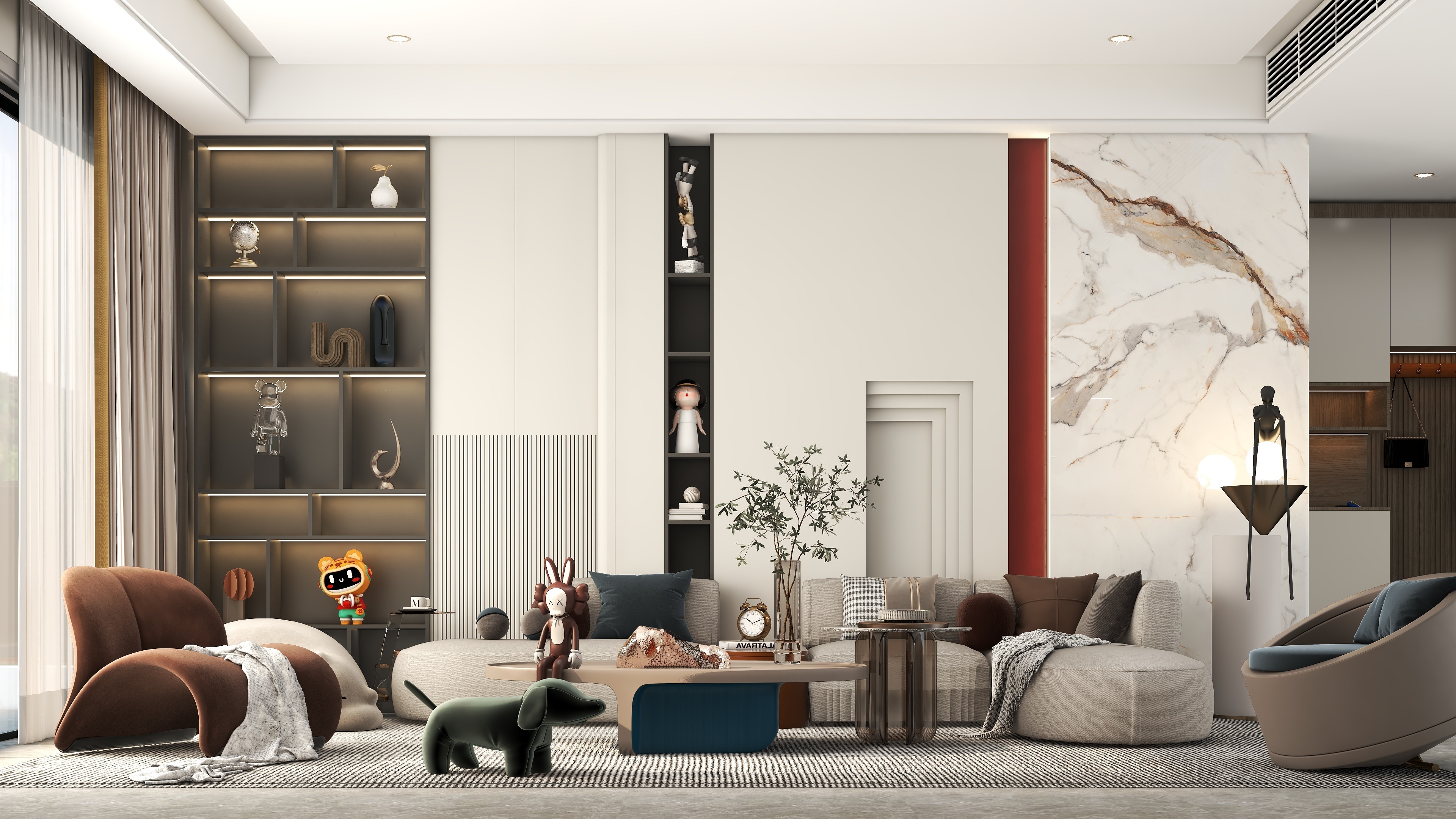 嗯一个开心-客厅1-装修设计方案