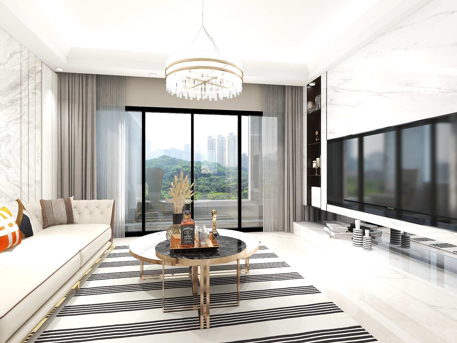 张立阳007-三居室面积124-装修设计方案