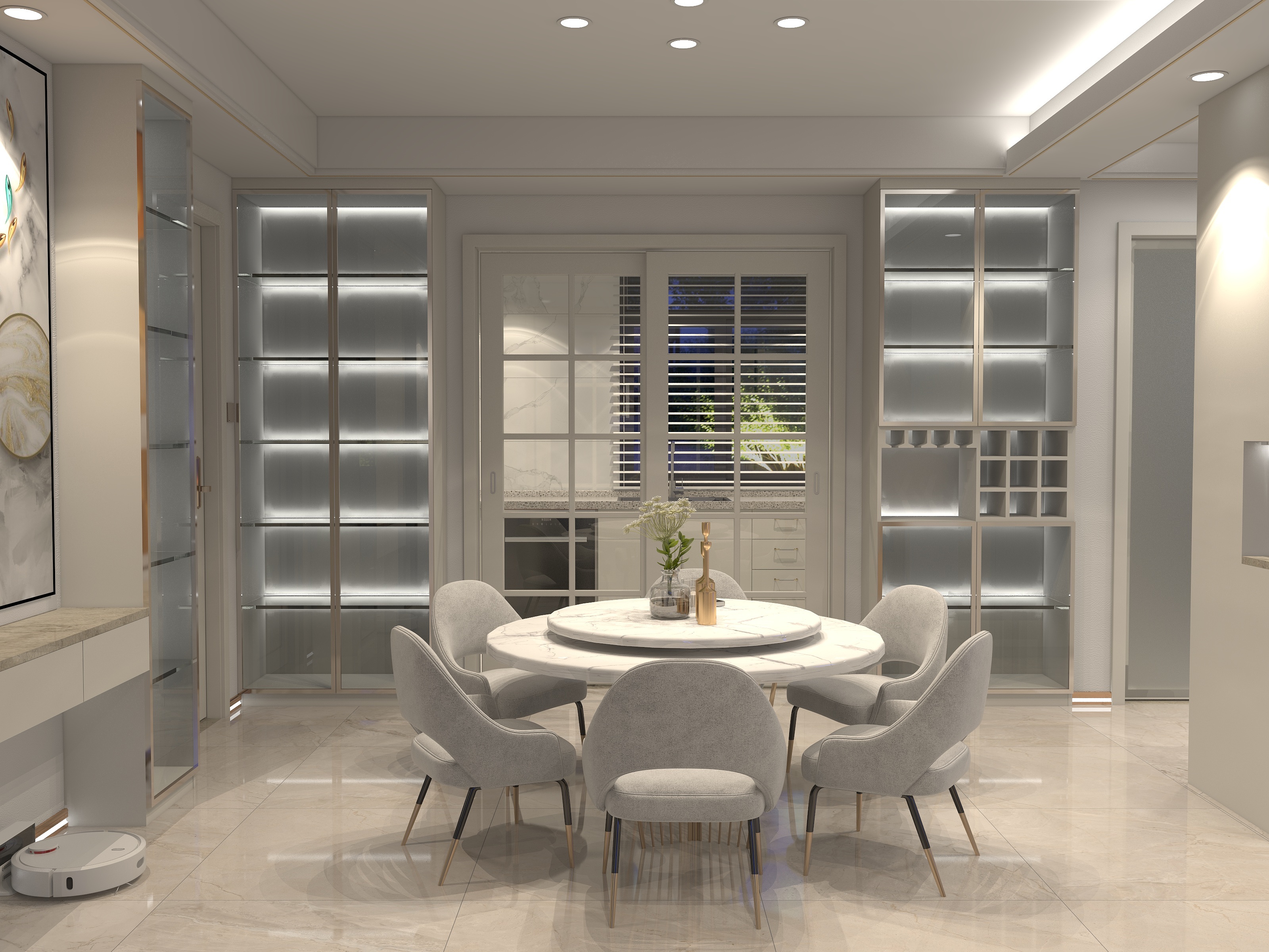 陈华东-115平方三居室五口之家现代简约轻奢风装修效果图