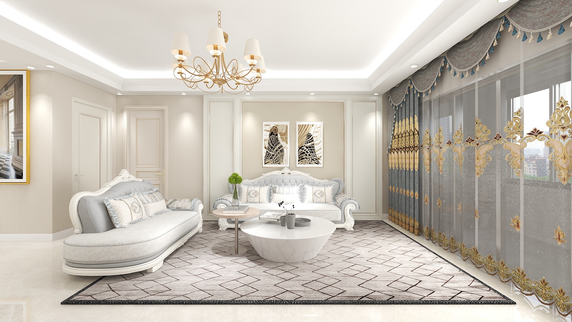 张立阳007-三居室面积124平-装修设计方案