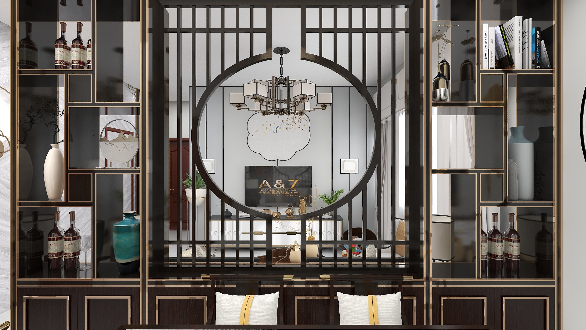 梨籽-瑞和园中式风装修效果图