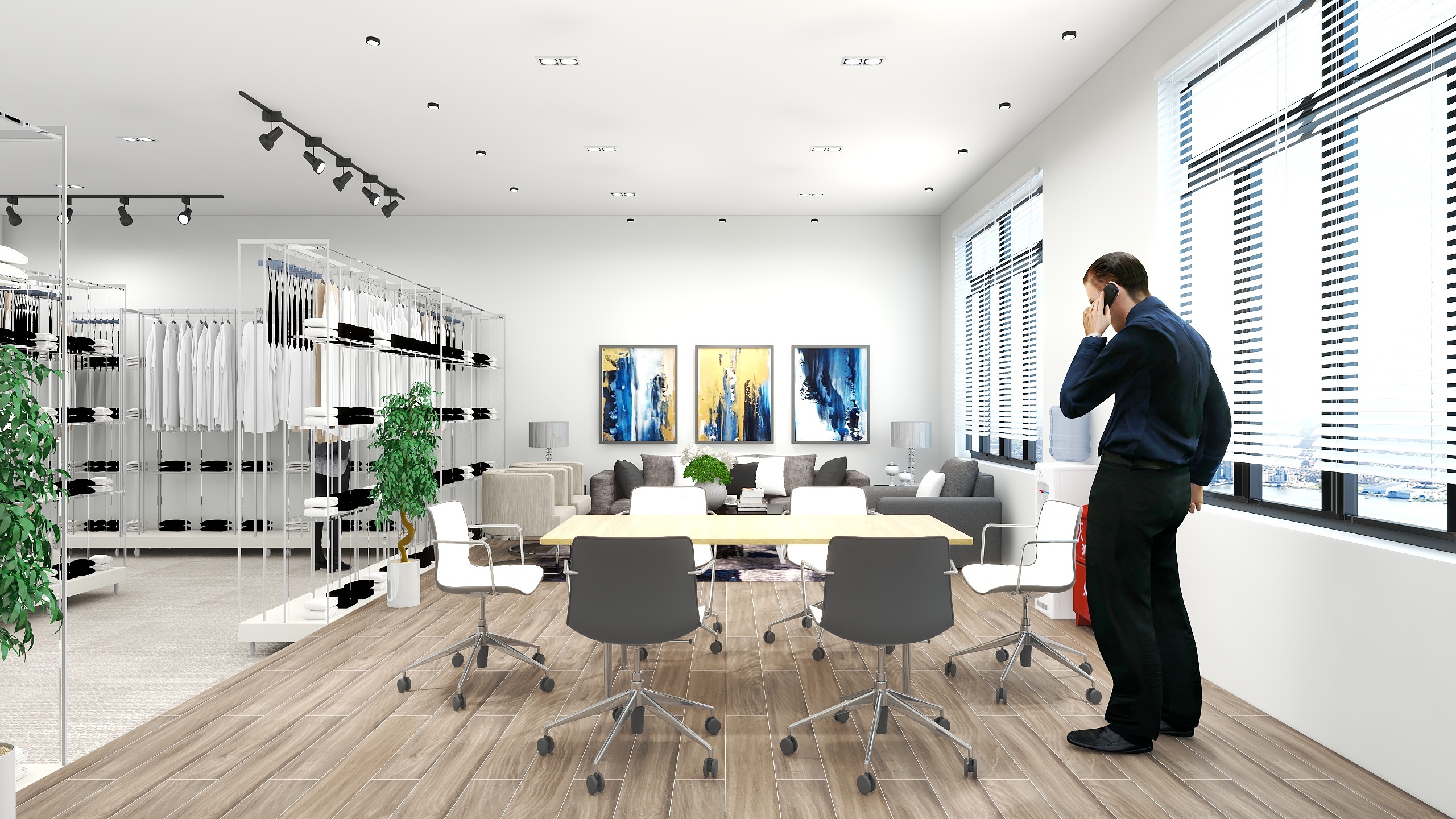 刘志丰-泰克韦尔实业展厅装修效果图