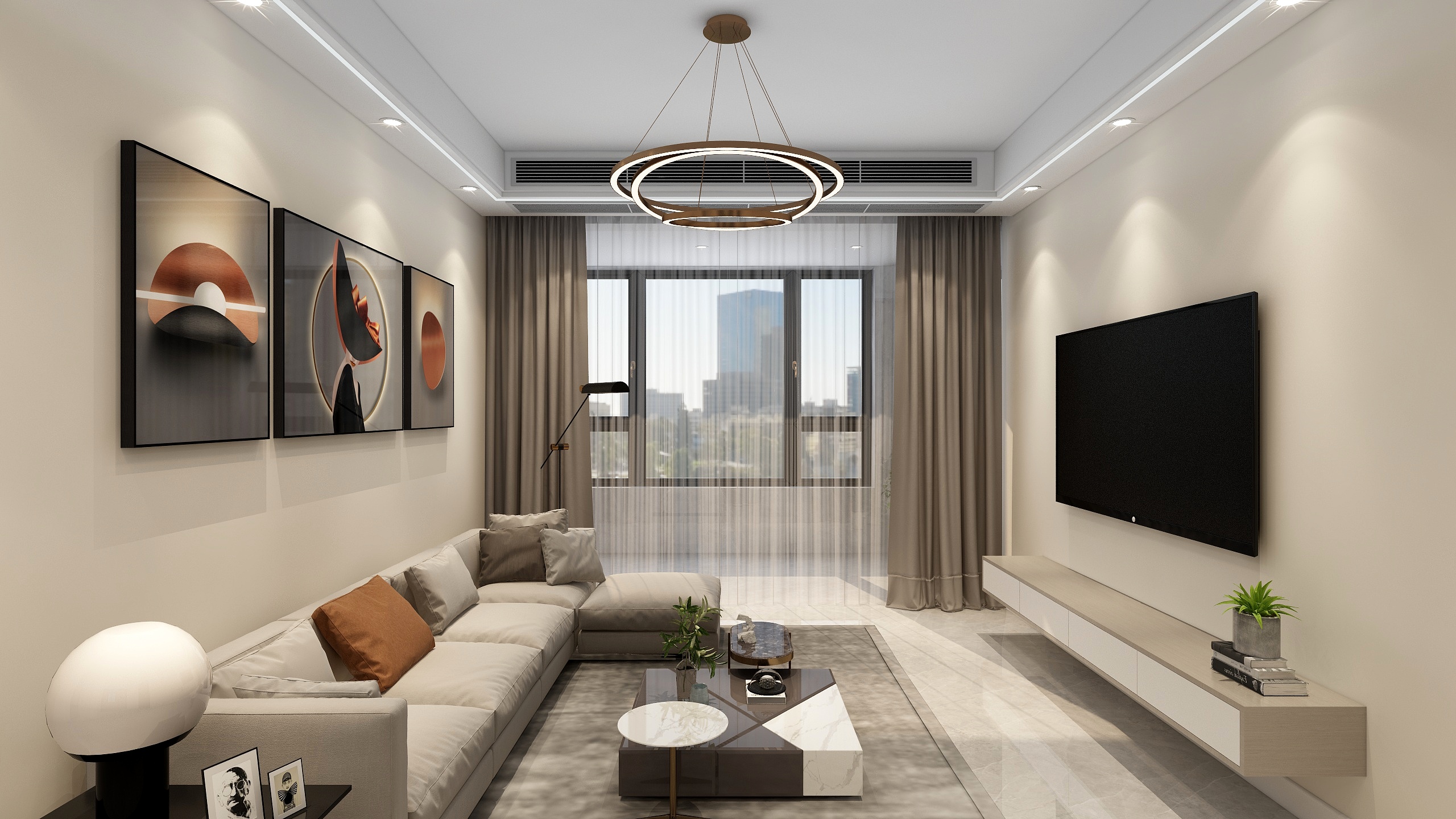 萧利设计-奶油风-装修设计方案