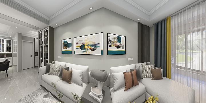 鸿舍装饰设计-喜塘新村90平方.dwg-装修设计方案