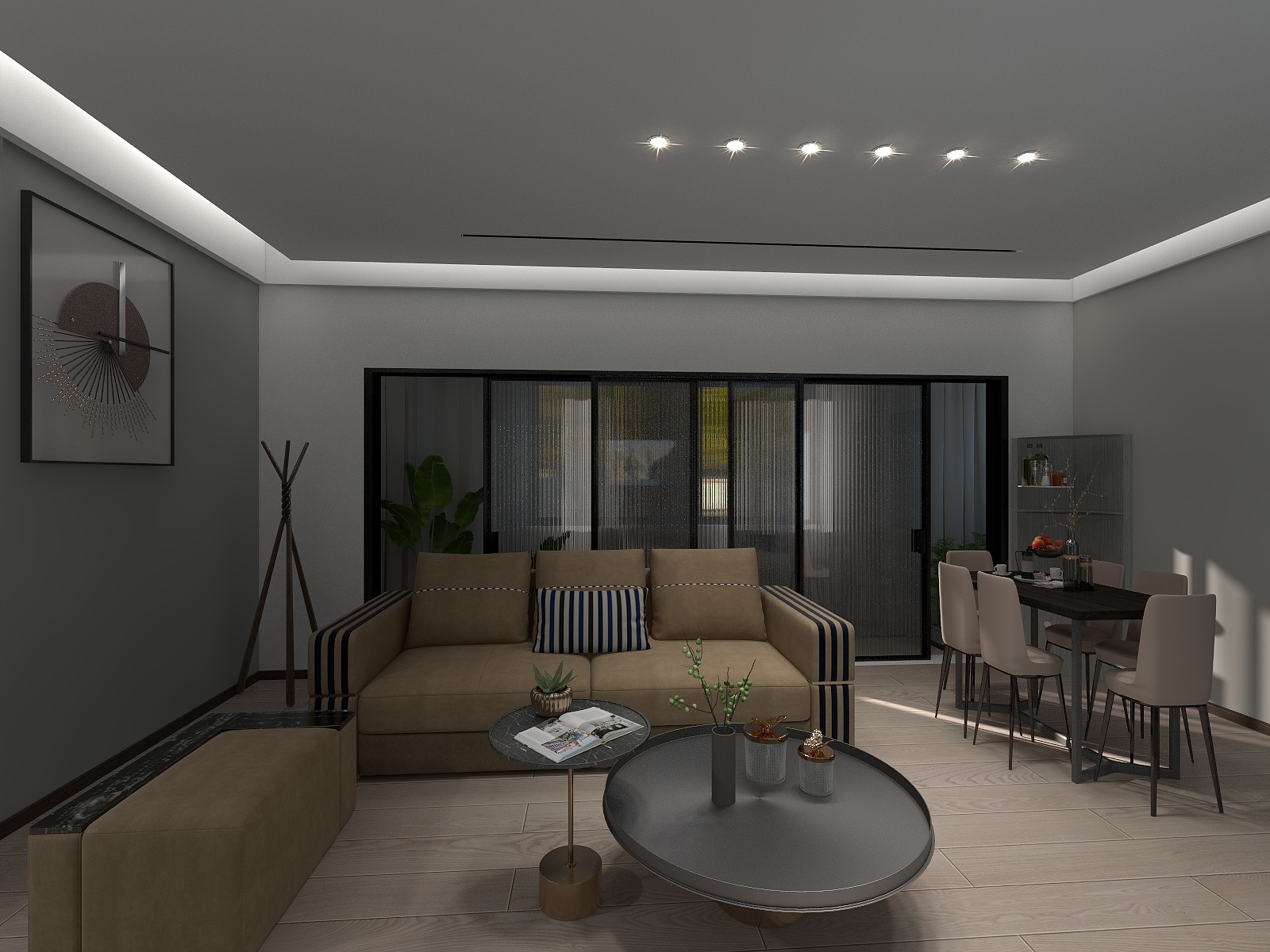 海创XajY-瑞和园89.50㎡B户型3室2厅1卫-装修设计方案