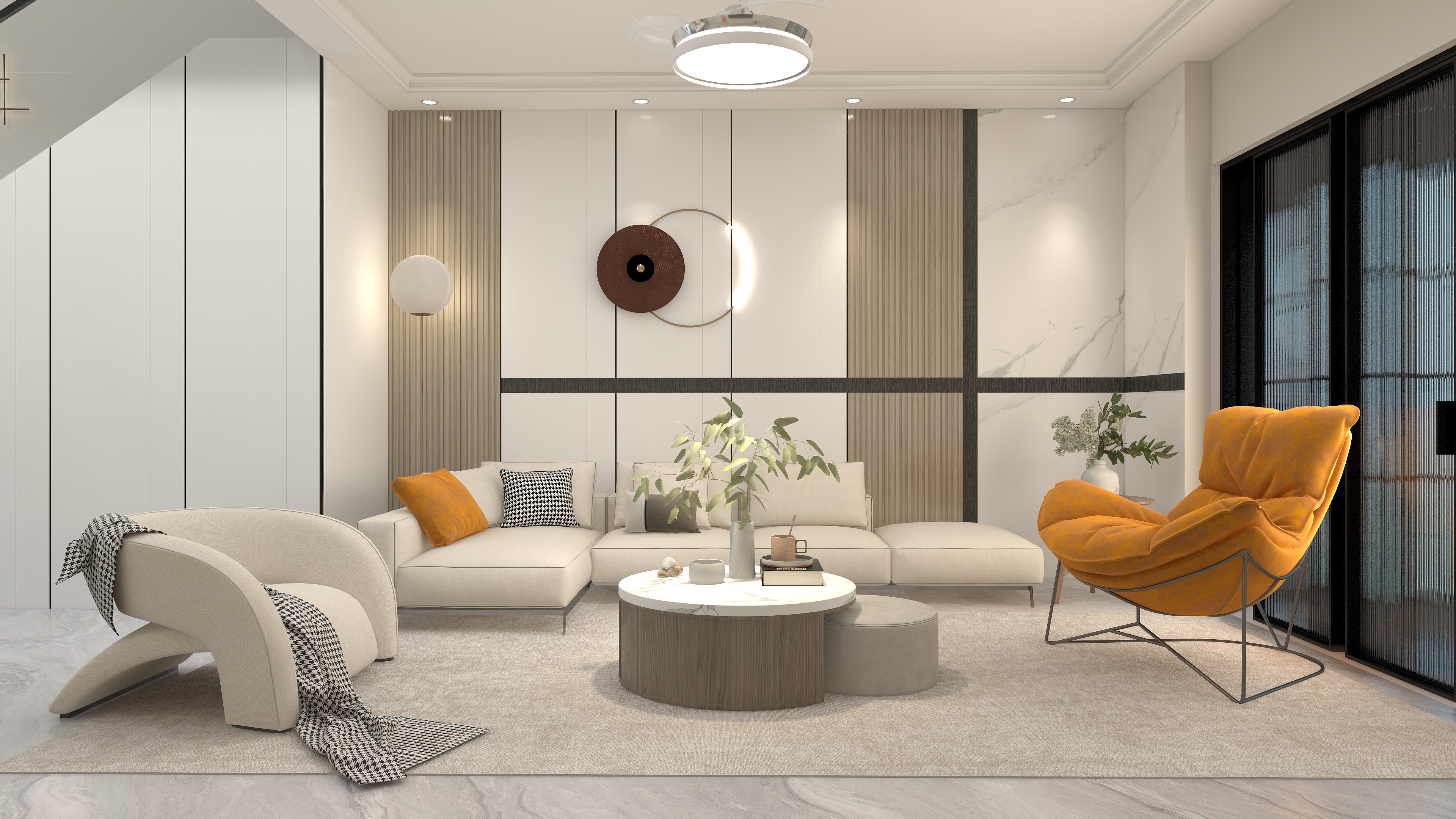 木子03-简约小复式装修效果图