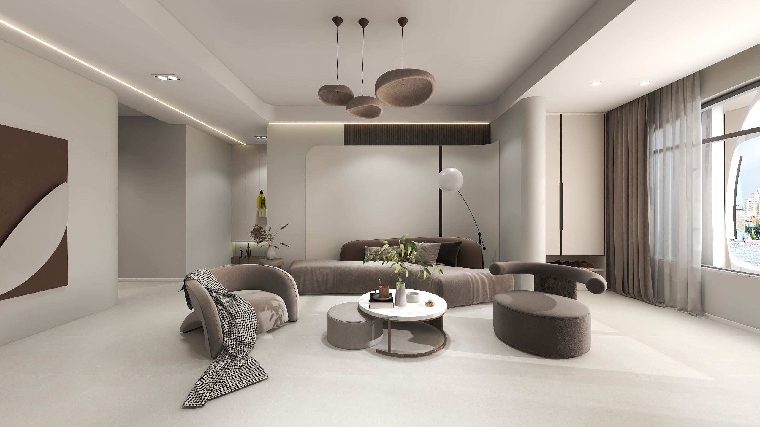 楊贰Vd-有温度的家银时代三期137平米-装修设计方案