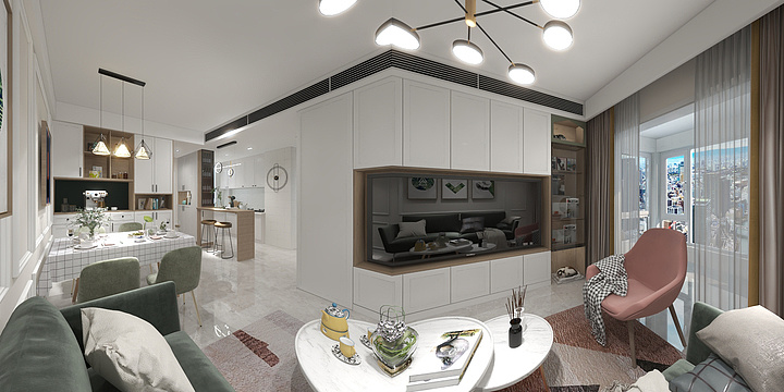 设计周z-德信海德公园83.00㎡A2’3室2厅1卫1厨-装修设计方案