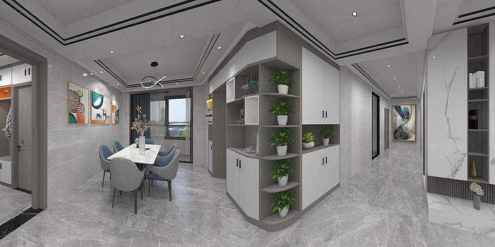 优美全屋定制家居-领秀山城12栋703房.dwg-装修设计方案