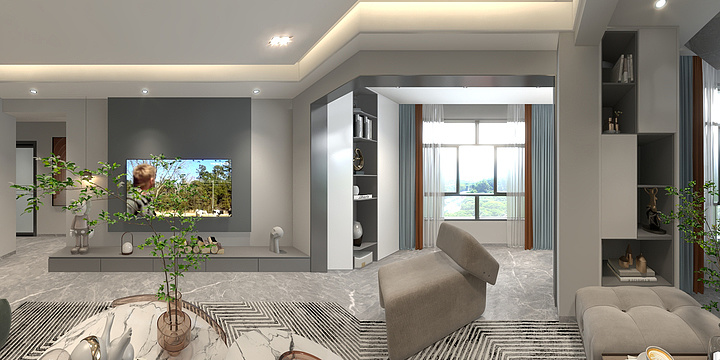 卓品居設計-峰域湾温总雅居.dwg-装修设计方案