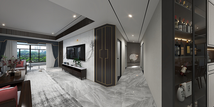 艺创装饰设计骆珞-新中式风格-装修设计方案