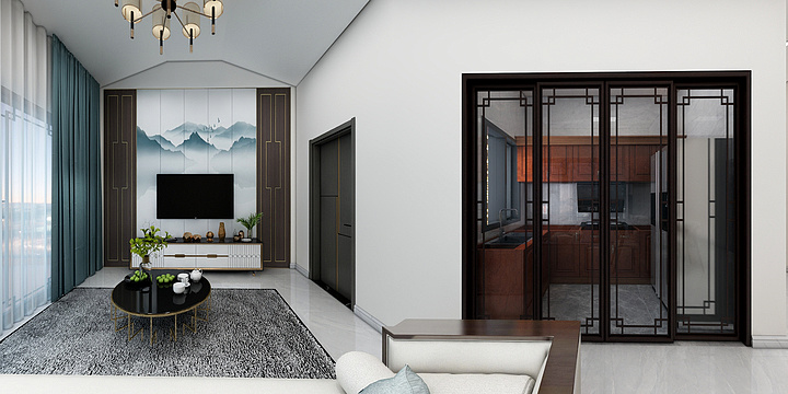 设计师周仕柱-中式风格-装修设计方案