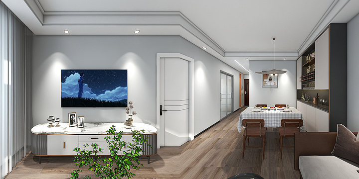 常想一二不思八九-康璟家园一居44.8平米-北欧-装修设计方案