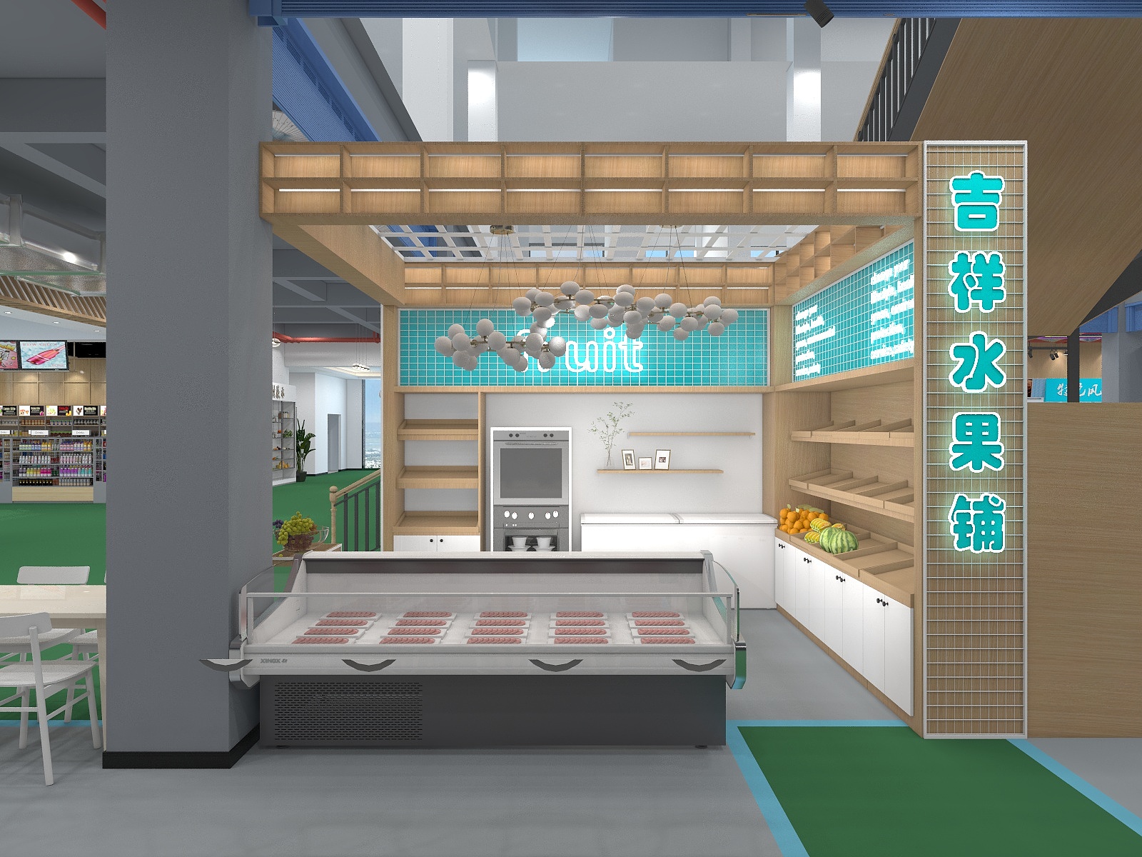 湫末-民族大学食堂-店铺-装修设计方案