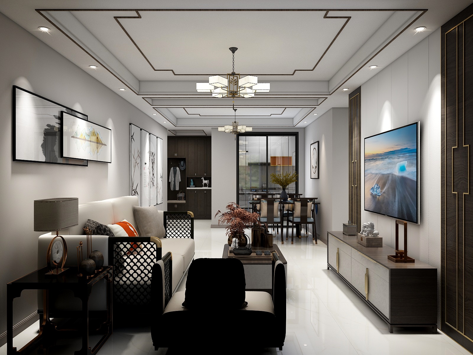 DesignerWjc-保利香槟国际C户型123㎡-装修设计方案