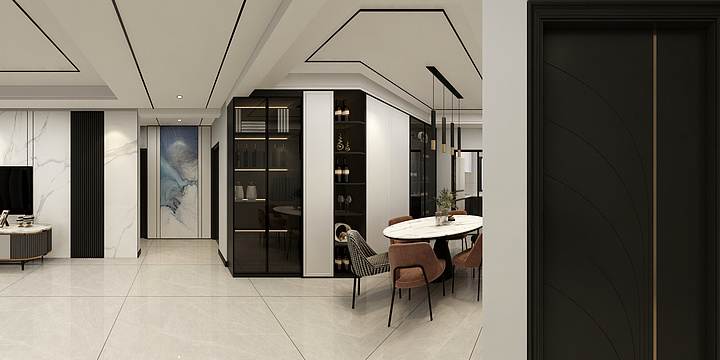 俗世中的旅客-王总灰色砖效果-装修设计方案