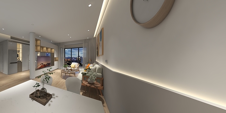 lbelievelcan-德信海德公园83.00㎡A2’3室2厅1卫1厨-装修设计方案