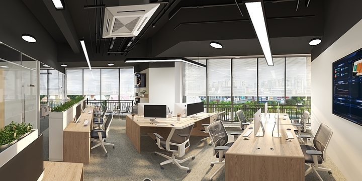 珠海家年华-艾尚空间-创业大厦办公室-装修设计方案