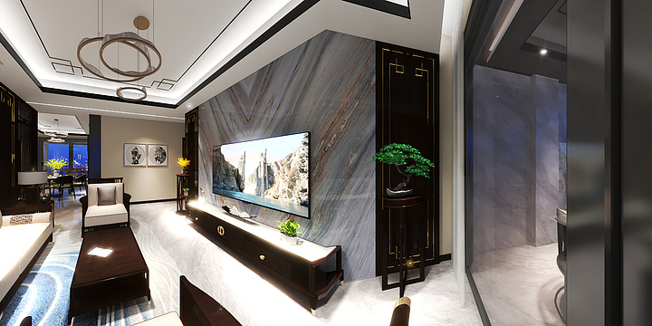 oM洋o-江悦明珠-新中式-装修设计方案