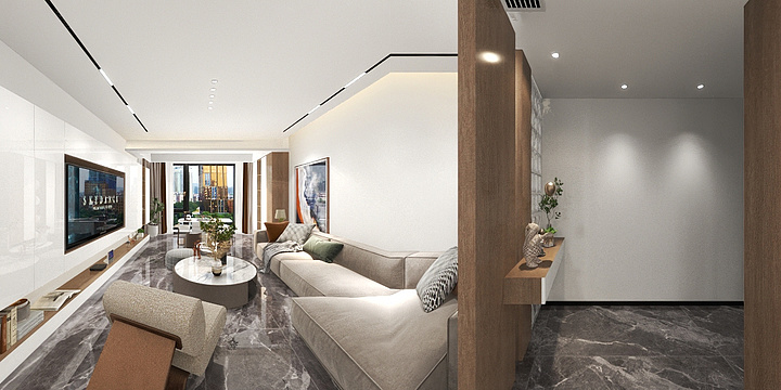 室内设计Designer-赣铁聚龙府17-804-装修设计方案