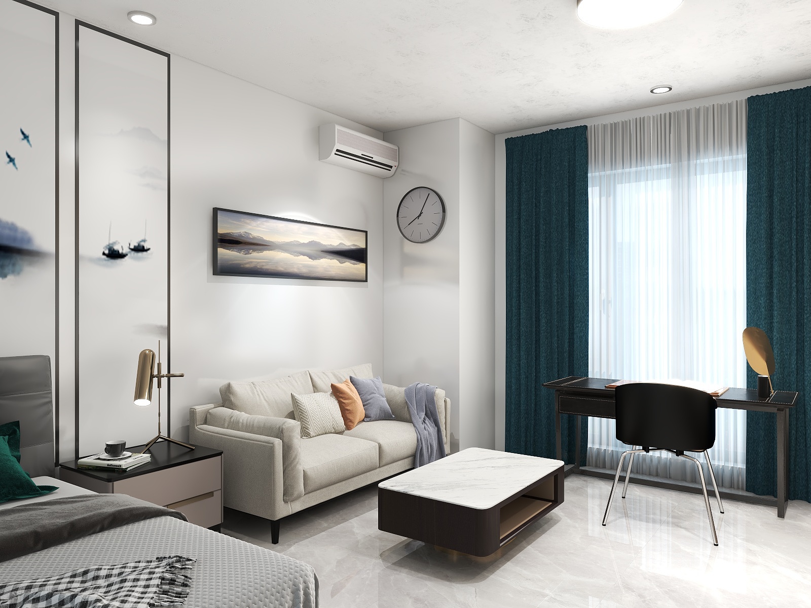 DaWei2020-40平米公寓效果装修-装修设计方案