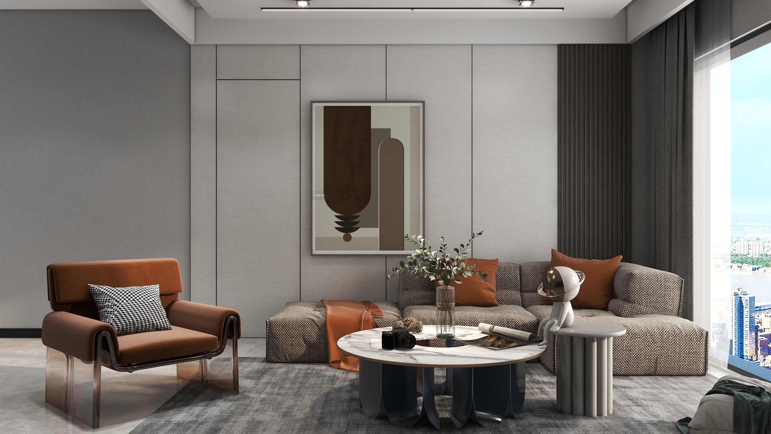 隐入尘埃-罗马都市-装修设计方案