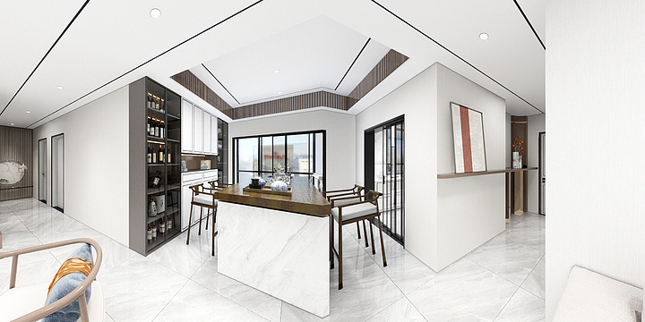 德宝13425972315-模板副本-130平新中式风格-装修设计方案