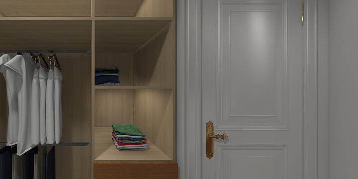 铁木汉橱柜-盛世豪庭衣帽间-装修设计方案
