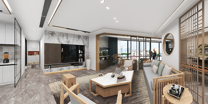 墨画飞飞-保利-装修设计方案