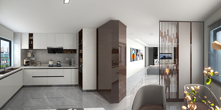 全屋定制杨子-瑞和园89.50㎡B户型3室2厅1卫-装修设计方案