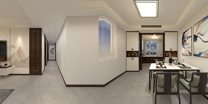 王木木哦-御景名邸19号楼新中式.dwg-装修设计方案