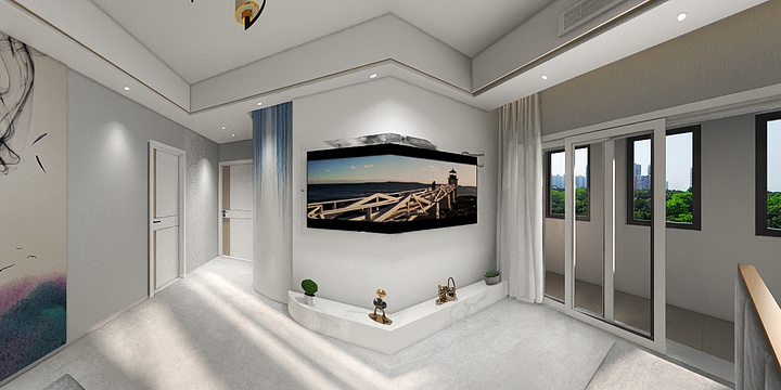 依葉设计-瑞和园89.50㎡B户型3室2厅1卫-装修设计方案