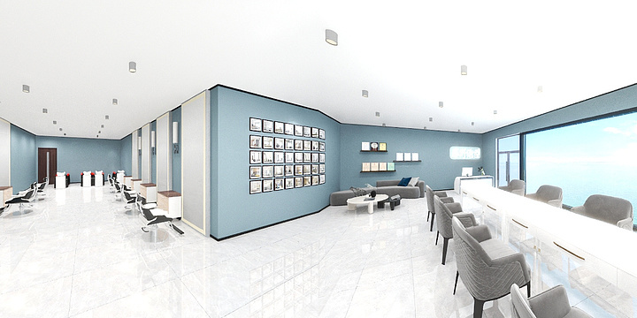 是个泡泡-理发店-装修设计方案