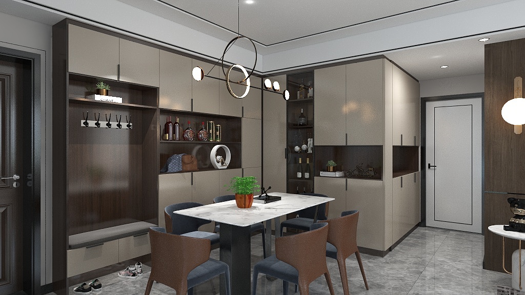 余生空间设计-120平三居室-轻奢风-装修设计方案