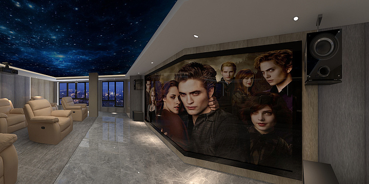 A浪谷博Sir-美弗霞湾影音室效果示意图-装修设计方案