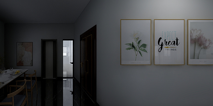 彭岗鸿-瑞和园89.50㎡B户型3室2厅1卫-装修设计方案