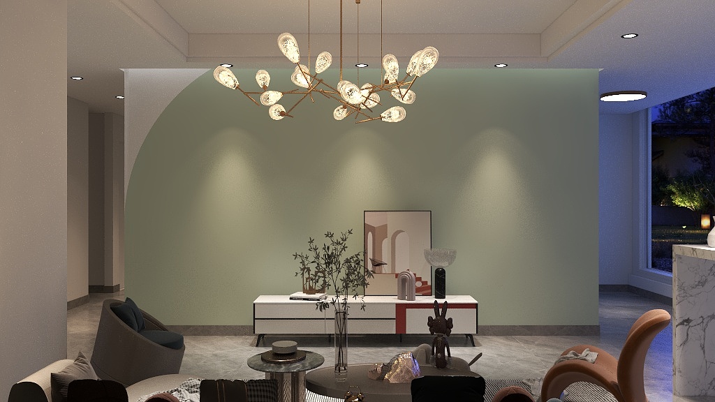 艺然小姐-4.17效果图.dwg-装修设计方案