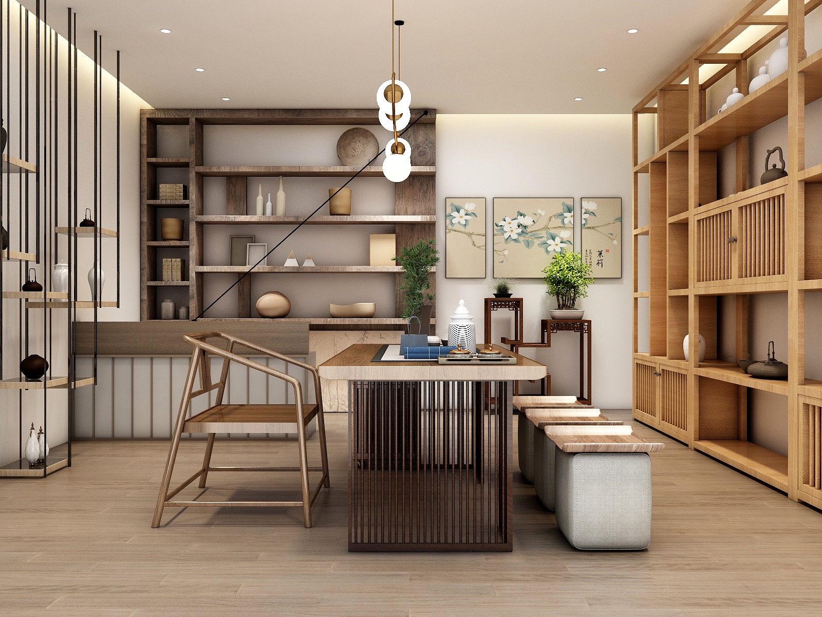 雨滴LnEa-茶具茶叶店-装修设计方案