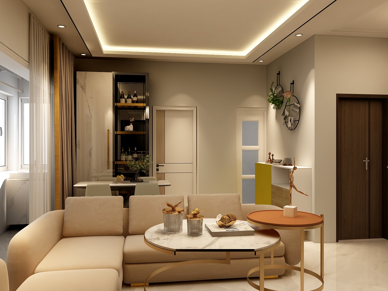 YYC园园-瑞和园89.50㎡B户型3室2厅1卫-装修设计方案