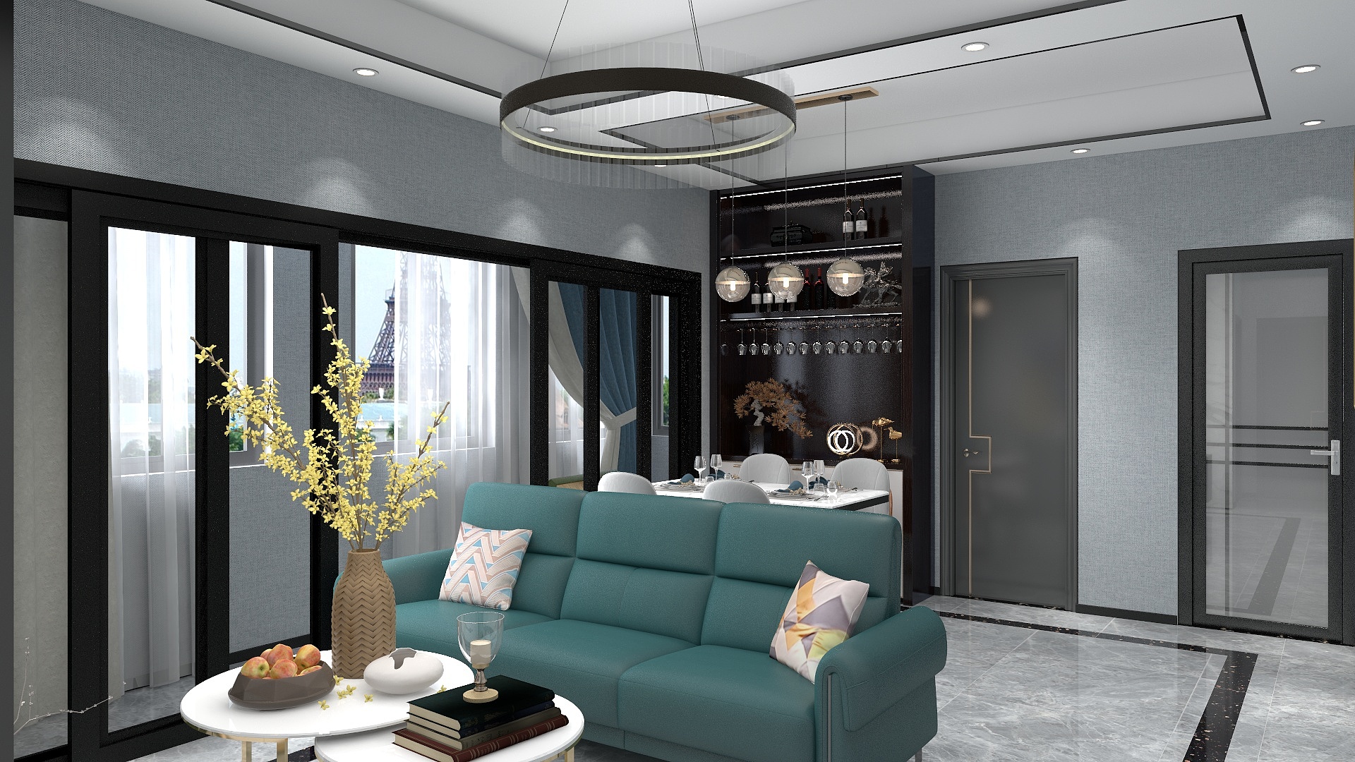 争钱bu争气-瑞和园89.50㎡B户型3室2厅1卫-装修设计方案