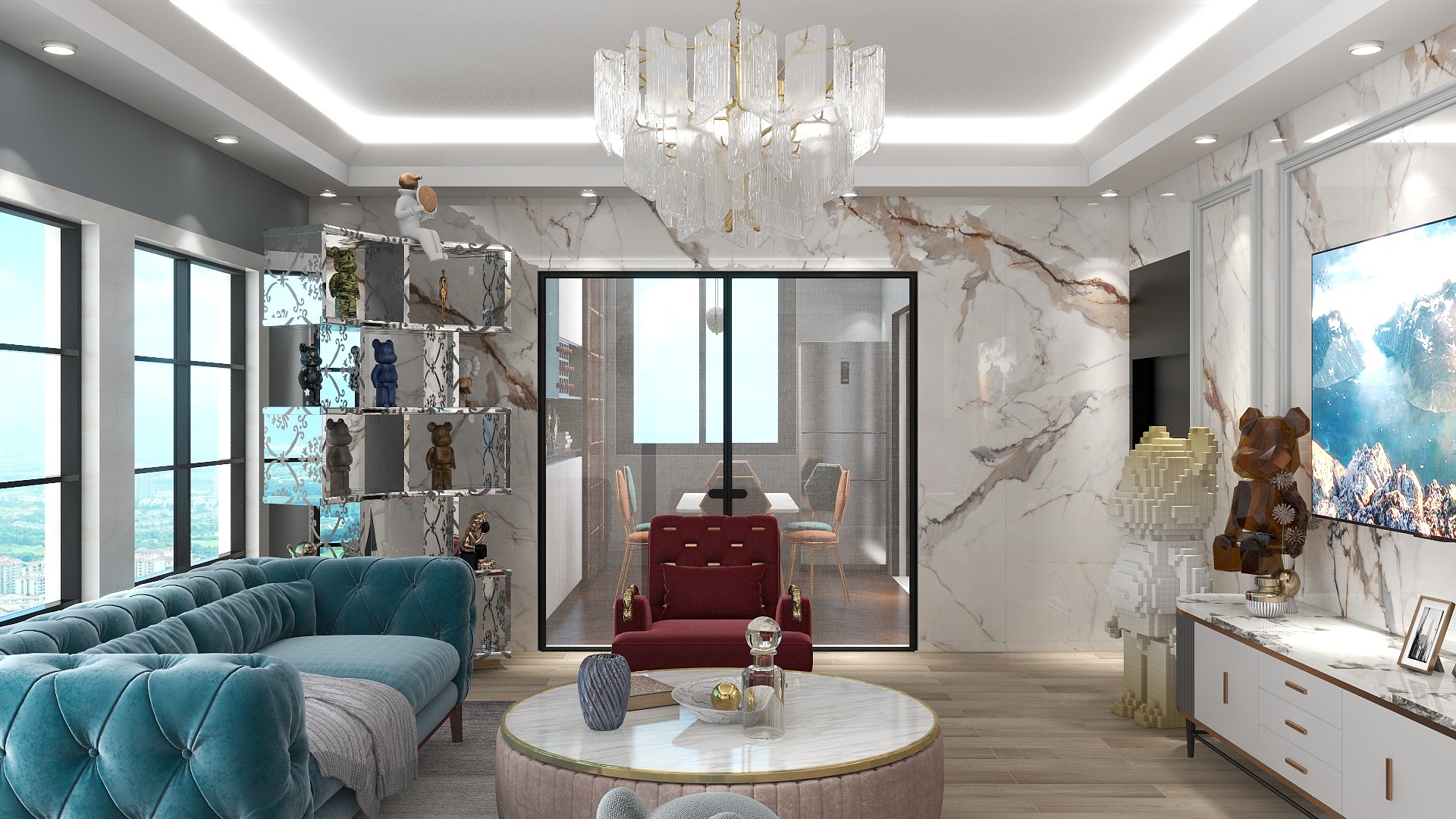 张哲铭-瑞和园89.50㎡B户型3室2厅1卫-装修设计方案