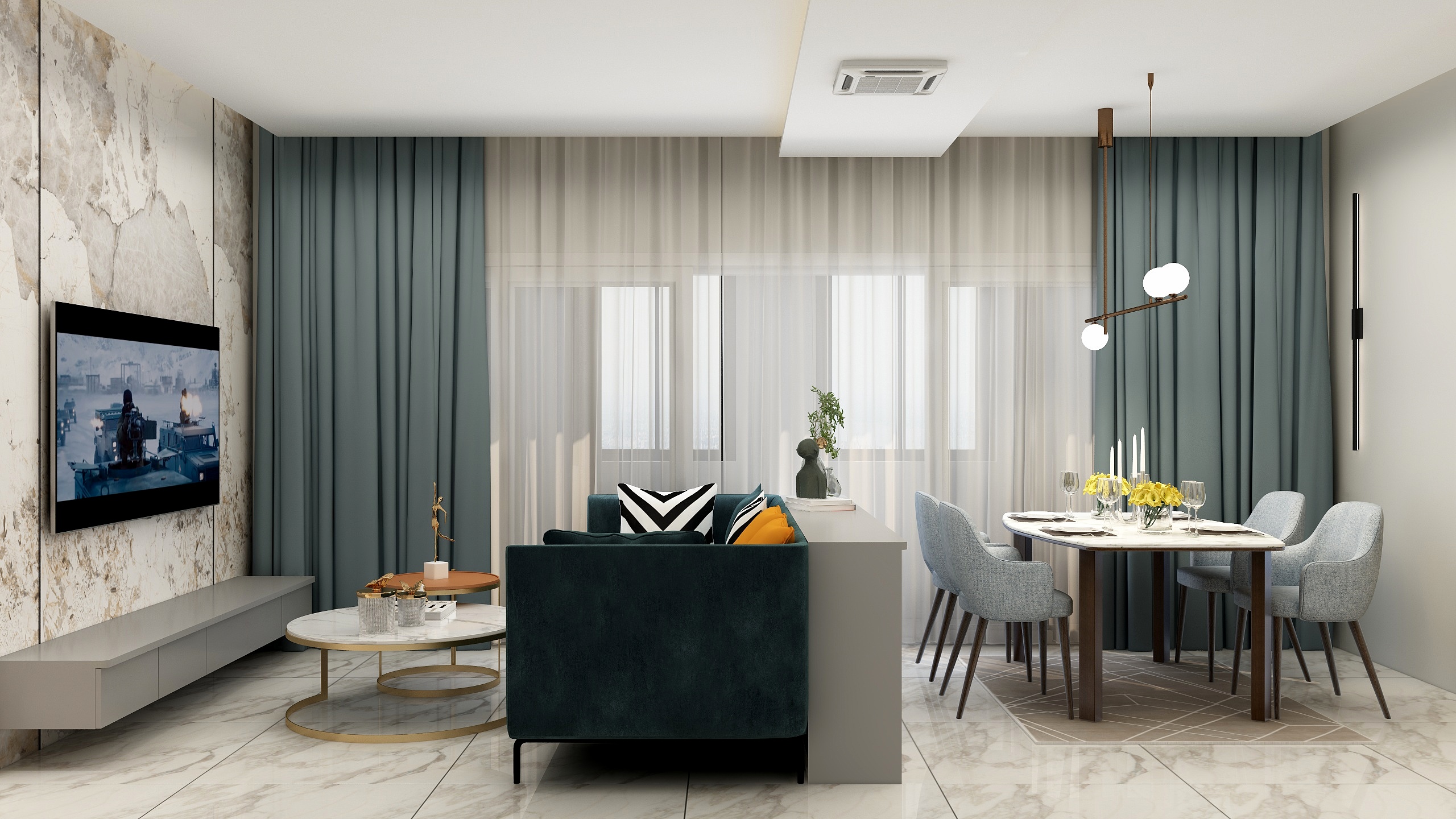 赵赵赵丶-瑞和园89.50㎡B户型3室2厅1卫-装修设计方案