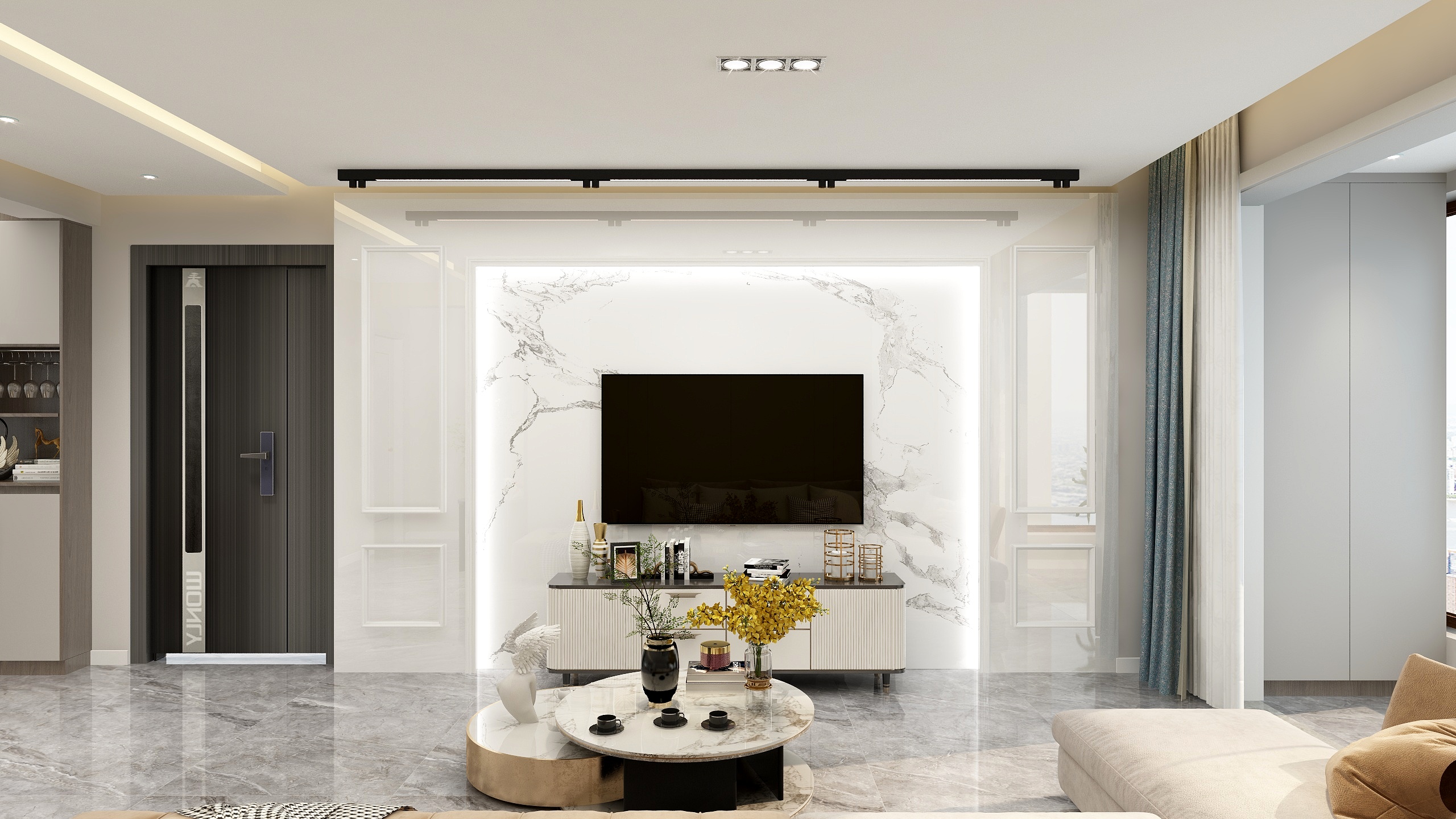 TX空间设计-红光一号89平户型-装修设计方案