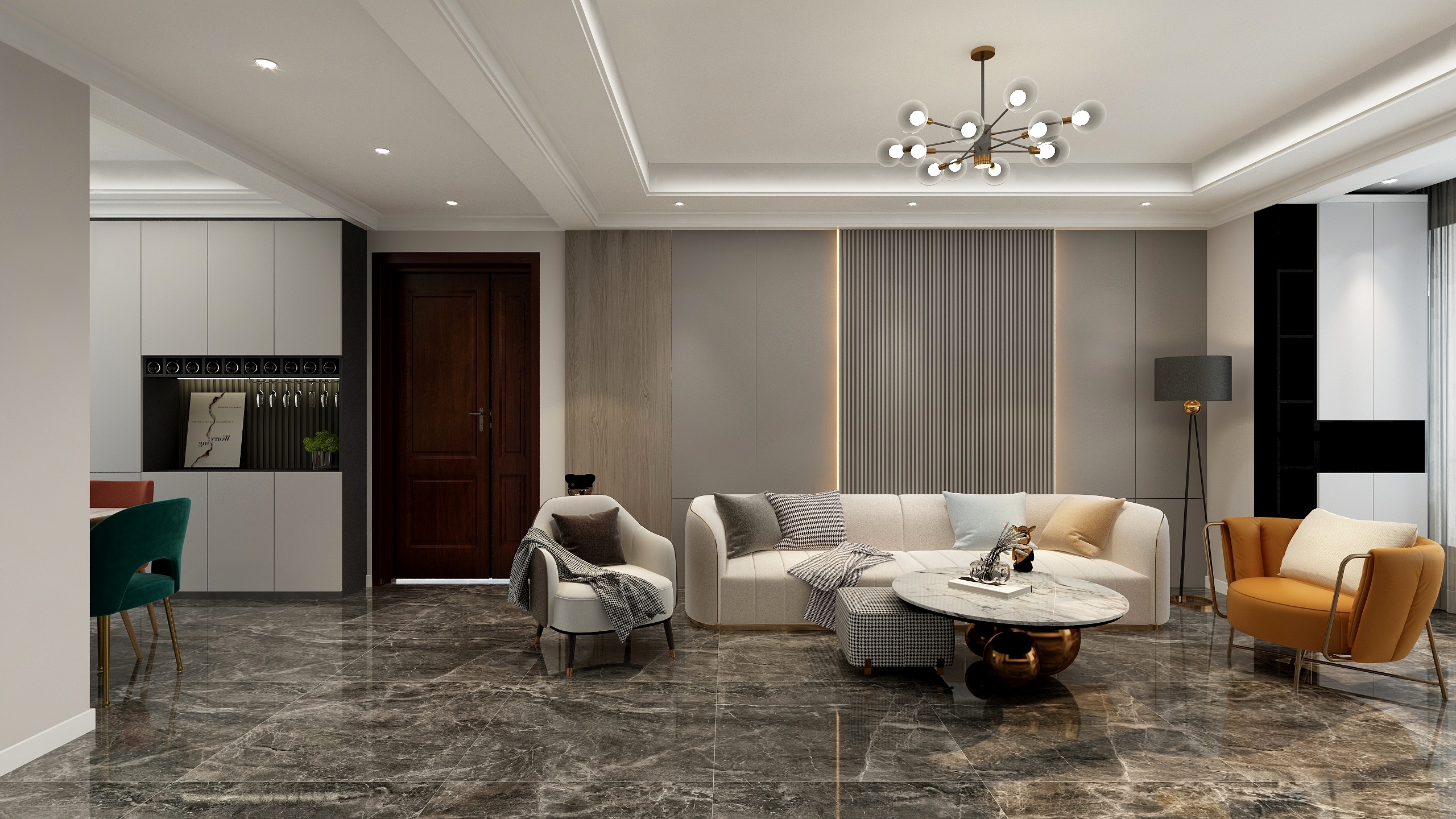 TX空间设计-红光一号86.4平户型-装修设计方案