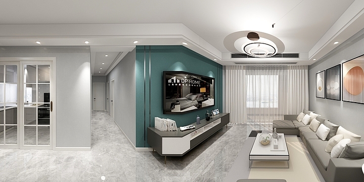 蓝色的梦qwz-鸿运华府3-1-2002.dwg-装修设计方案