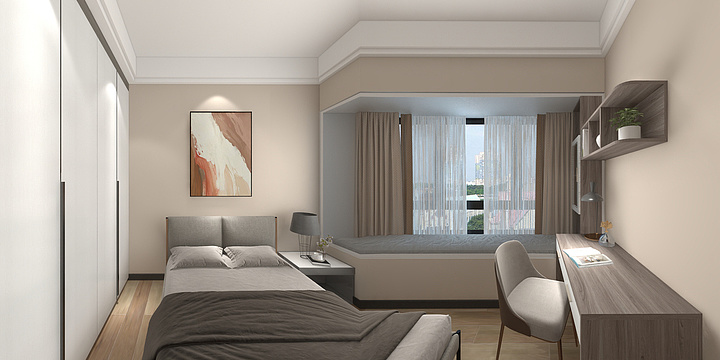 至美匠作-恒隆・共青湖山庄43栋1502-装修设计方案