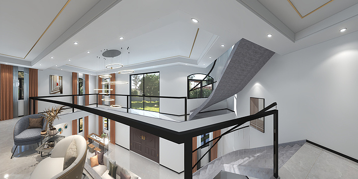 ATQ丶梦-二层复式楼-装修设计方案